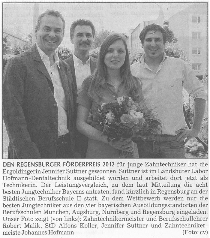 Suttner Jenni, Artikle in Landshuter Zeitung,mai 2012